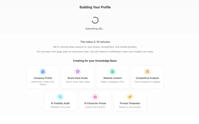 Deep research profile builder